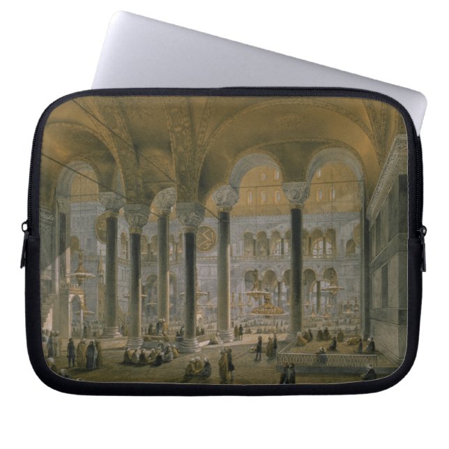 Haghia Sophia, bord 6: de noordnave , gegraveerd d Laptop Sleeve (Voorkant)