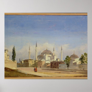 Haghia Sophia, Constantinopel, 1843 (olie op het c Poster
