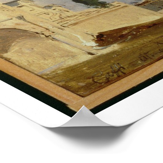 Haghia Sophia, Constantinopel, 1843 (olie op het c Poster (Hoek)