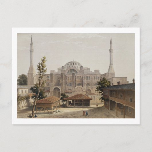 Haghia Sophia, Constantinopel, pub. 1852 (kleur l Briefkaart (Voorkant)