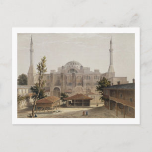 Haghia Sophia, Constantinopel, pub. 1852 (kleur l Briefkaart