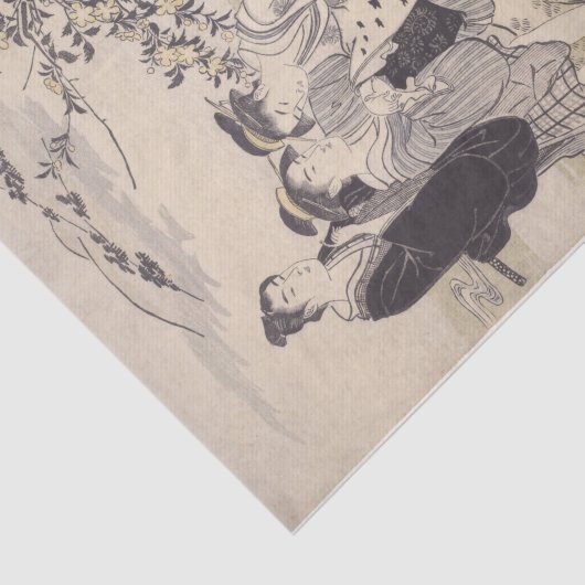 Hagi Tamagawa door Kubo Shunman Tissuepapier (Detail)