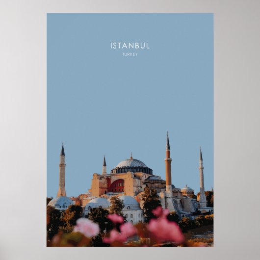 Hagia Sofia, Istanbul Travel Artwork Poster (Voorkant)