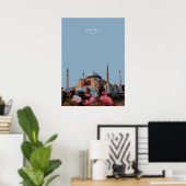 Hagia Sofia, Istanbul Travel Artwork Poster (Thuiskantoor)