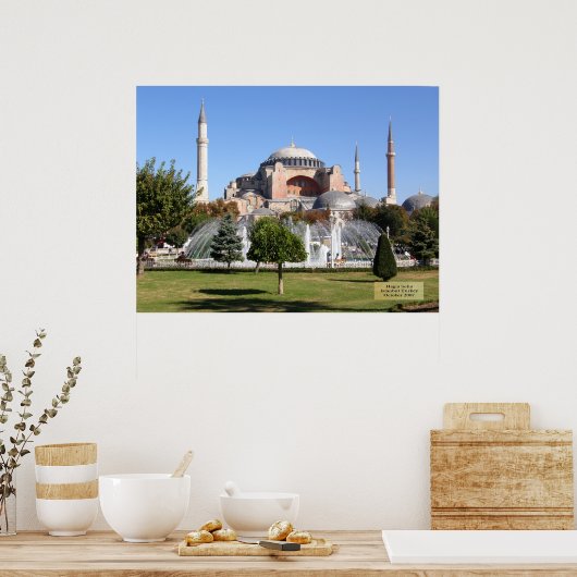Hagia Sofia - Istanbul, Turkije Poster (Keuken)