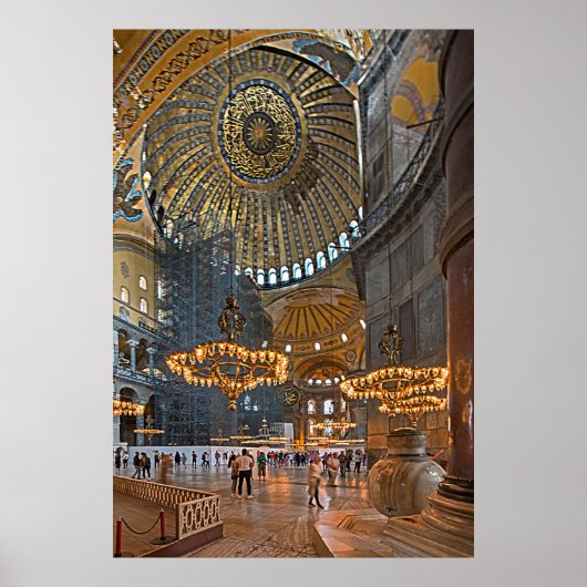 Hagia Sophia. Binnenontwerp. Poster (Voorkant)