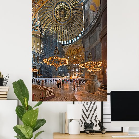 Hagia Sophia. Binnenontwerp. Poster (Thuiskantoor)