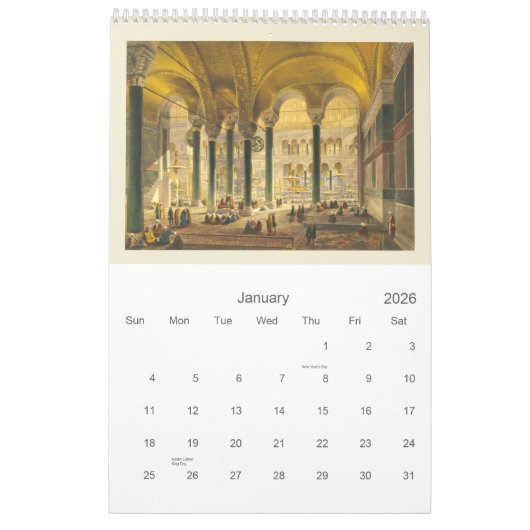 Hagia Sophia Calendar Kalender (Jan 2026)