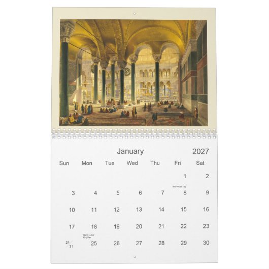 Hagia Sophia Calendar Kalender (Jan 2027)