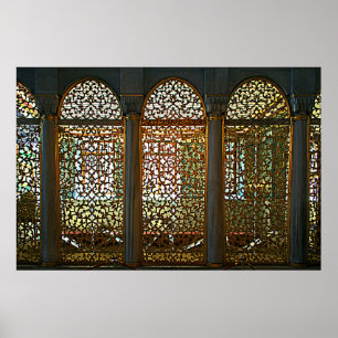 Hagia Sophia. Fragment van de binnenkant. Design. Poster