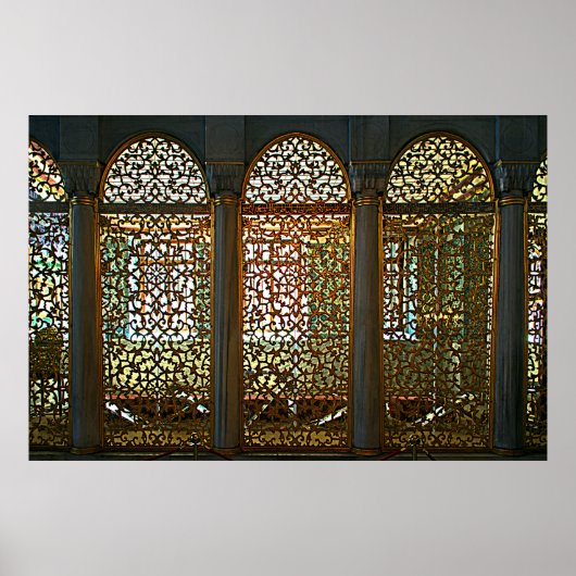 Hagia Sophia. Fragment van de binnenkant. Design. Poster (Voorkant)