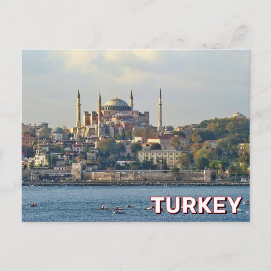 Hagia Sophia Grote Moskee Istanbul, Turkije Briefkaart (Voorkant)