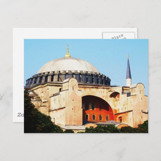 Hagia Sophia in het AFBEELDING Constantinopel Briefkaart (Voorkant / Achterkant)