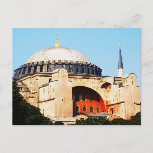 Hagia Sophia in het AFBEELDING Constantinopel Briefkaart (Voorkant)