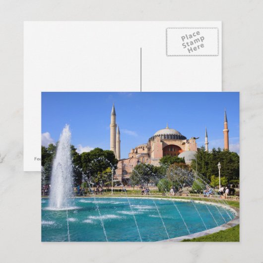 Hagia Sophia in Istanbul Briefkaart (Voorkant / Achterkant)