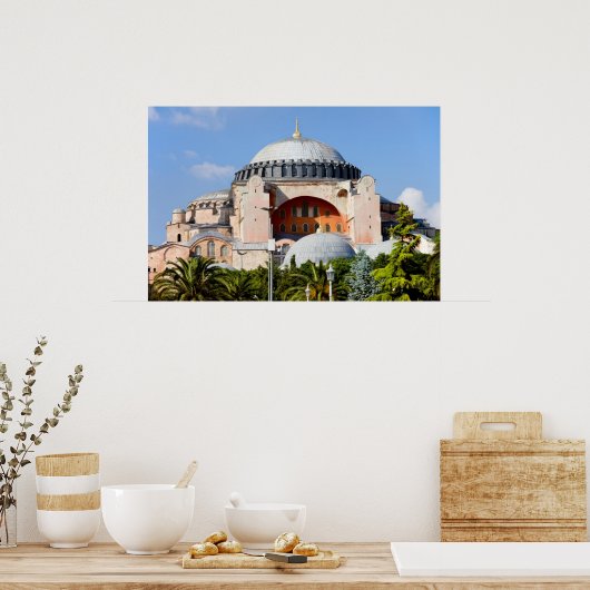 Hagia Sophia in Istanbul Poster (Keuken)