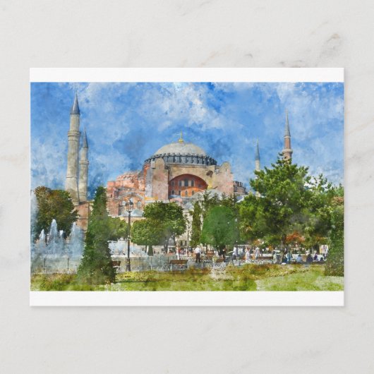Hagia Sophia in Sultanahmet, Istanboel Briefkaart (Voorkant)