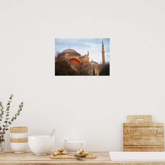Hagia Sophia inauguratie door de Byzantine Poster (Keuken)