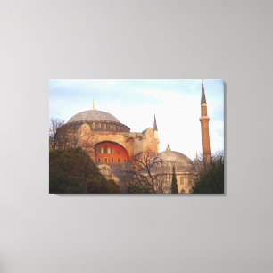 Hagia Sophia ingehuldigd door de Byzantijnse Canvas Afdruk