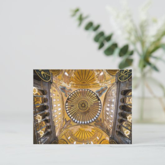 Hagia Sophia Interior in Istanbul Briefkaart (Staand voorkant)