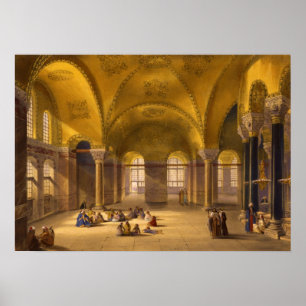 Hagia Sophia interior Poster