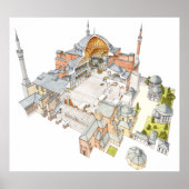 Hagia Sophia. Istambul Turquey. Poster (Voorkant)