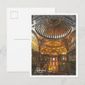 Hagia Sophia Istanbul Turkije Kleurenschets Briefkaart (Voorkant / Achterkant)