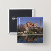 Hagia Sophia, Istanbul, Turkije Vierkante Button 5,1 Cm (Voorkant /achterkant)