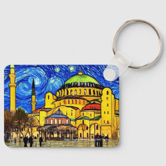 Hagia Sophia Mosque, Istanbul op een sleutelring Sleutelhanger