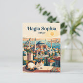 Hagia Sophia Turkije Briefkaart (Staand voorkant)