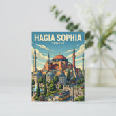 Hagia Sophia Turkije Briefkaart (Staand voorkant)