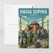 Hagia Sophia Turkije Briefkaart (Voorkant / Achterkant)
