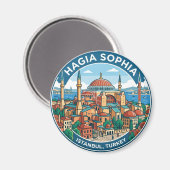 Hagia Sophia Turkije Magneet (Voorkant / Achterkant)