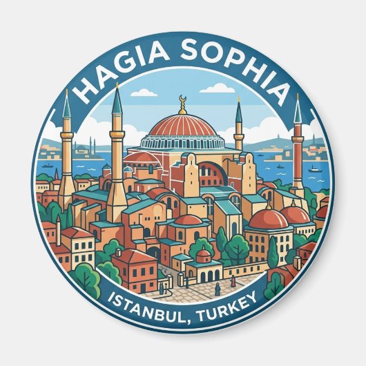 Hagia Sophia Turkije Magneet (Voorkant)