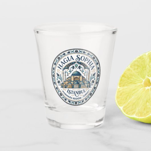 Hagia Sophia Turkije Shot Glas (Voorkant)