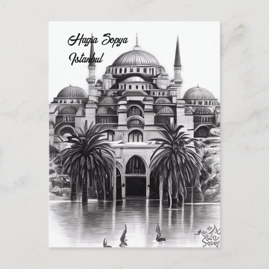 Hagia Sopya in Istanbul, Briefkaart Turkije (Voorkant)