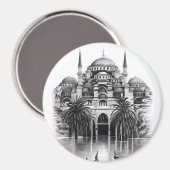 Hagia Sopya in Istanbul Turkey Magnet (Voorkant / Achterkant)