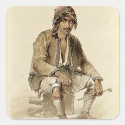 Hagiadur - uit Erzerum, 1856 Vierkante Sticker (Voorkant)