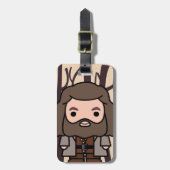Hagrid Cartoon Character Art Bagagelabel (Voorkant verticaal)