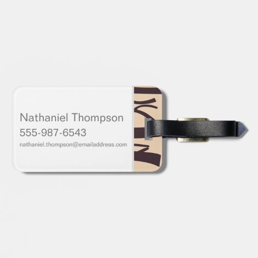 Hagrid Cartoon Character Art Bagagelabel (Achterkant horizontaal)