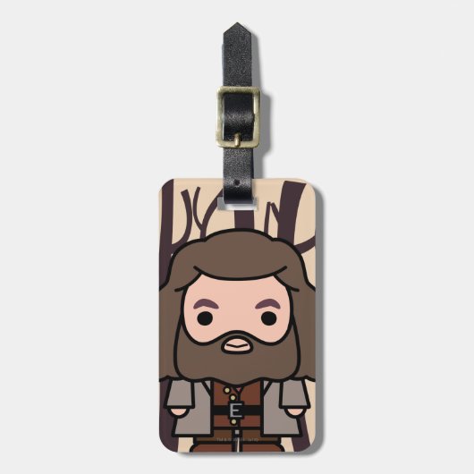 Hagrid Cartoon Karakter Kunst Bagagelabel (Voorkant verticaal)