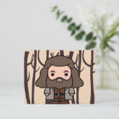 Hagrid Cartoon Karakter Kunst Briefkaart (Staand voorkant)