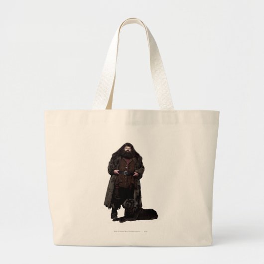 Hagrid en Dog Grote Tote Bag (Voorkant)