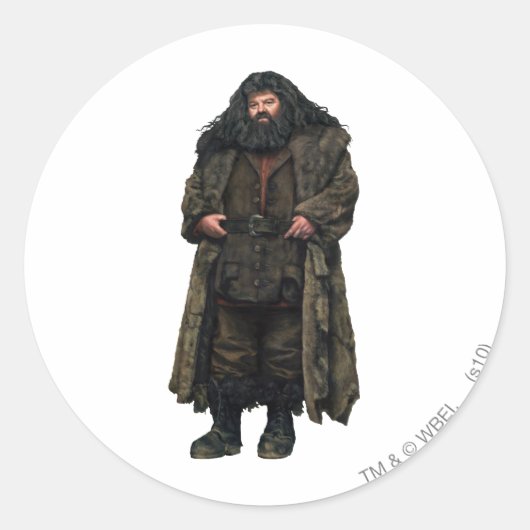 Hagrid Ronde Sticker (Voorkant)