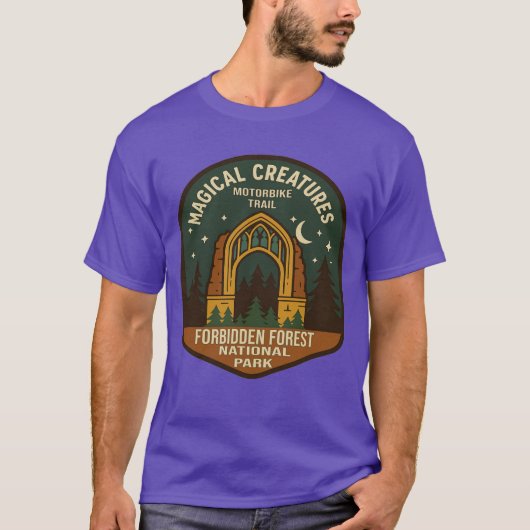 Hagrids Magische Wezens Motor Adventure Patch T-shirt (Voorkant)