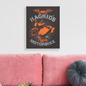 Hagrids motorfiets canvas afdruk (Insitu (Woonkamer))