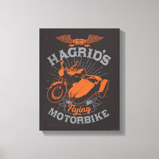 Hagrids motorfiets canvas afdruk (Voorkant)