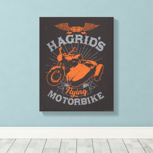 Hagrid's vliegende motor canvas afdruk (Insitu (Houten vloer))