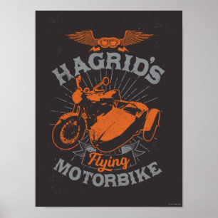 Hagrid's vliegende motor poster