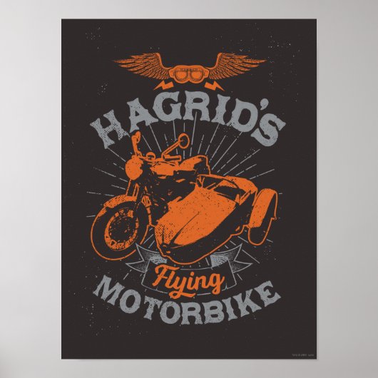 Hagrid's vliegende motor poster (Voorkant)